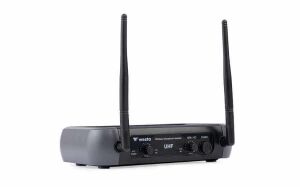Westa WM-102H Çift Kanallı Kablosuz Mikrofon Seti – 1 Alıcı + 2 El Mikrofonu (UHF, 96 dB)