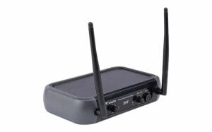 Westa WM-102H Çift Kanallı Kablosuz Mikrofon Seti – 1 Alıcı + 2 El Mikrofonu (UHF, 96 dB)