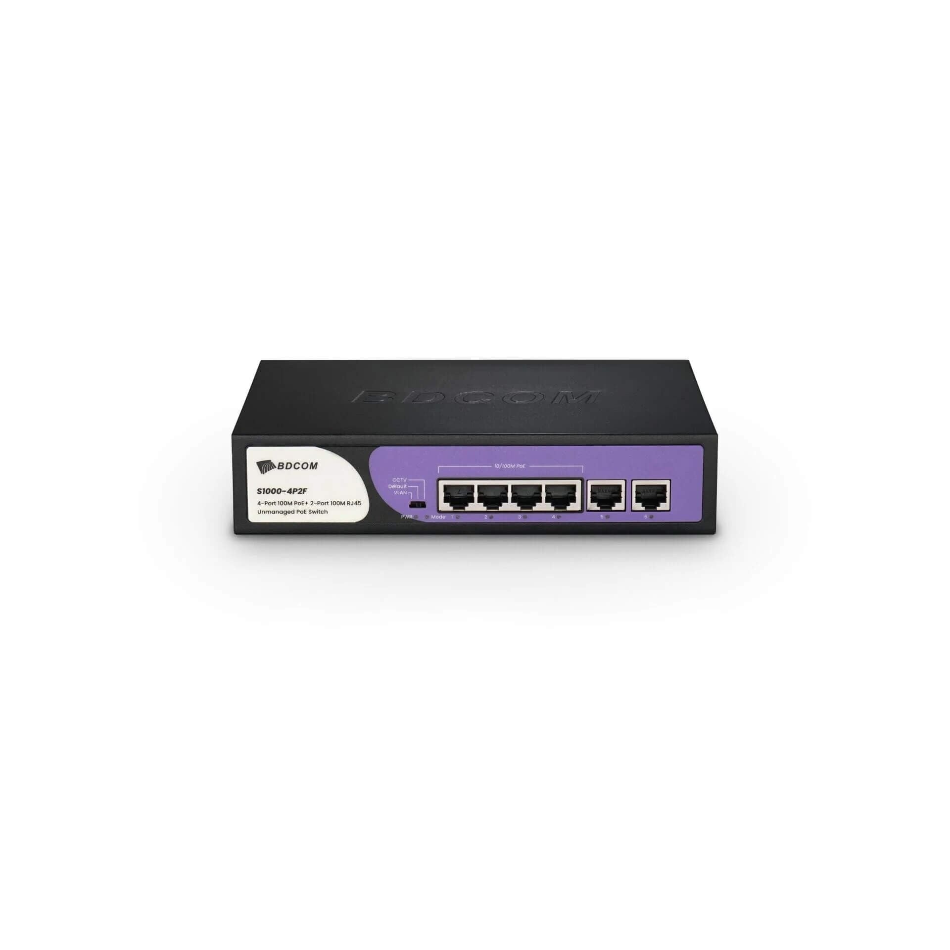 BDCOM S1000-4P2F 4 Port PoE 6 Port 100 Mbps Switch