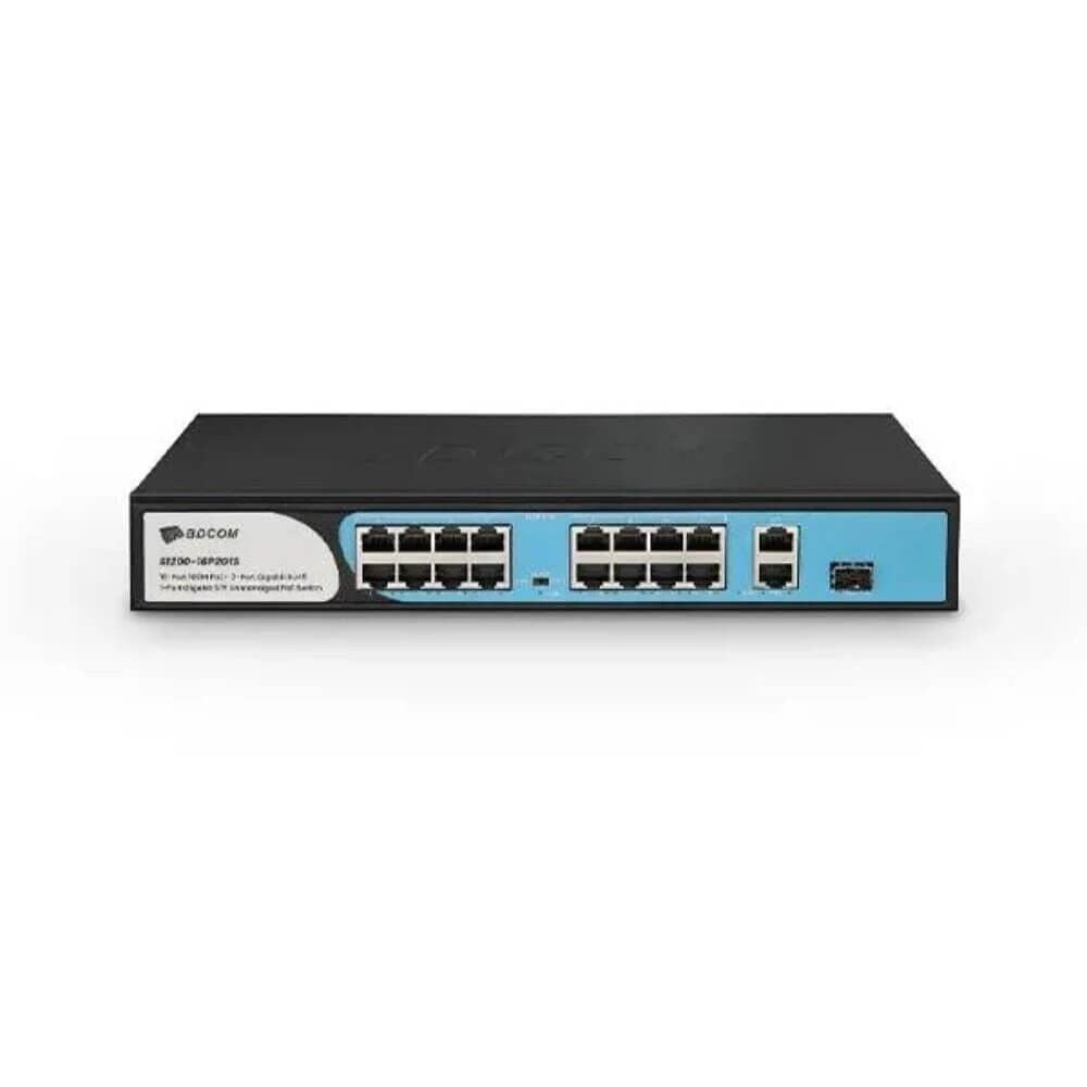 BDCOM S1200-16P2G1S 16 Port PoE 180W Switch