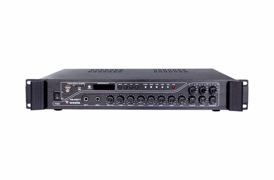 Westa WM-2080FM 3 Bölgeli FM Radyolu USB, Bluetooth, Uzaktan Kumandalı 200W Mixer Amfi