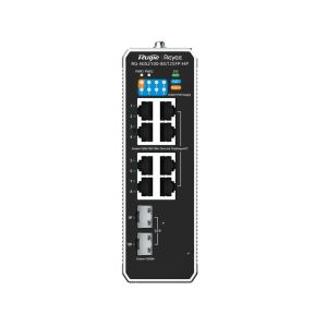 Ruijie Reyee RG-NIS2100-8GT2SFP-HP 8 Port Gigabit PoE + 2 Port SFP Endüstriyel Yönetilebilir Switch