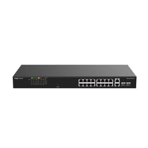 Ruijie Reyee RG-ES118FGS-LP 16-Port 10/100 Mbps PoE + 2-Port 10/100/1000 Mbps RJ45/SFP Combo Tak-Çalıştır Yönetilemeyen Switch