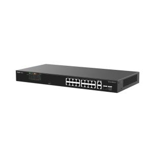 Ruijie Reyee RG-ES118FGS-LP 16-Port 10/100 Mbps PoE + 2-Port 10/100/1000 Mbps RJ45/SFP Combo Tak-Çalıştır Yönetilemeyen Switch