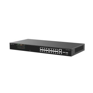 Ruijie Reyee RG-ES118FGS-LP 16-Port 10/100 Mbps PoE + 2-Port 10/100/1000 Mbps RJ45/SFP Combo Tak-Çalıştır Yönetilemeyen Switch